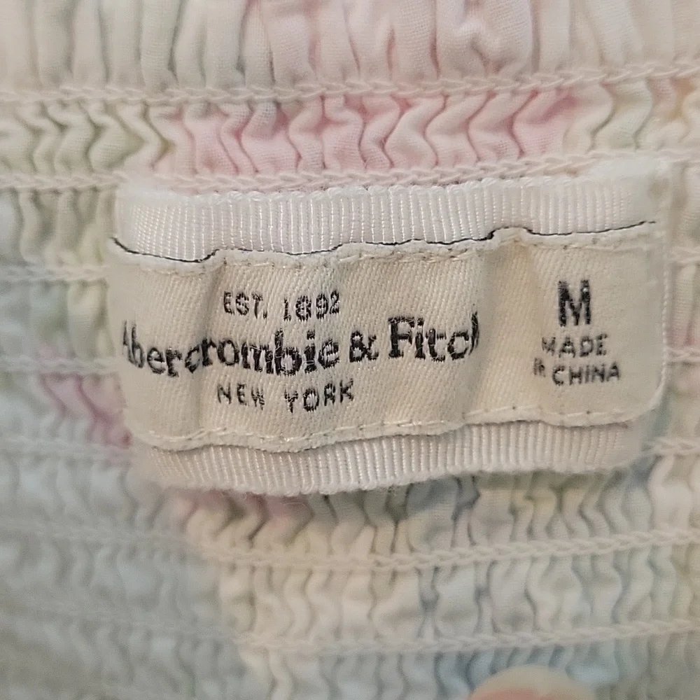 Abercrombie & Fitch mini floral dress vintage smocked belted
